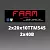 Тяговая батарея FAAM 2х20х10ТТМ545 2х40В, 1050Ач для электропогрузчика BT Cesab ECO P 85